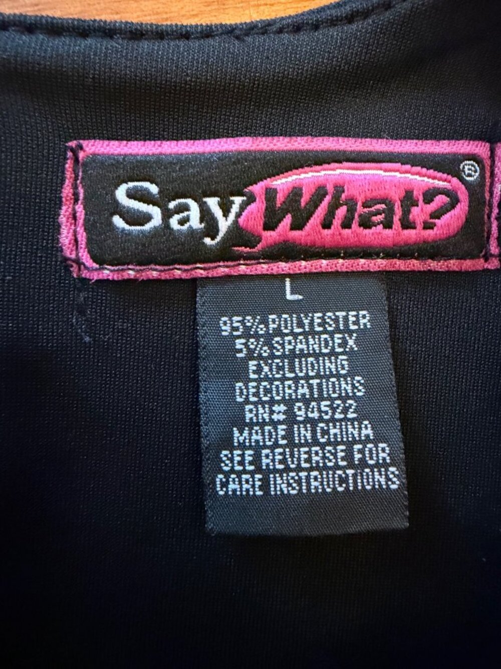 Say What? y2k Black Beaded Sleeveless Top Large - Picture 3 of 5